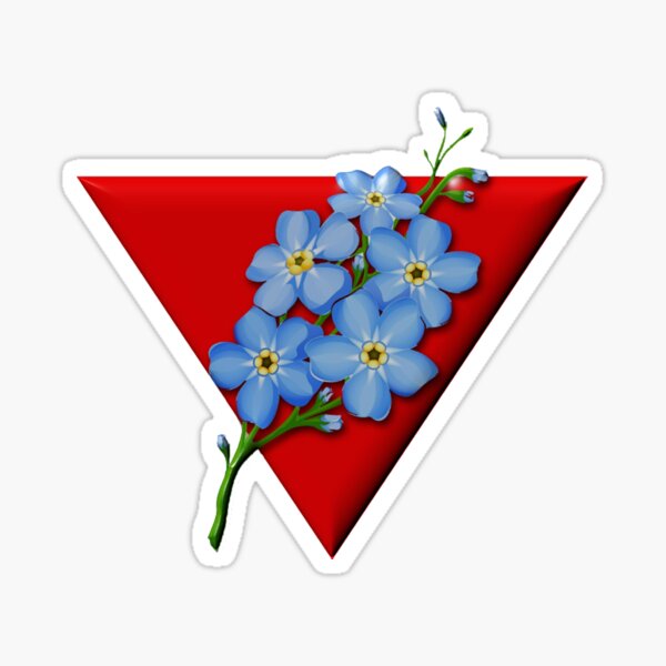 Masonic Forget Me Not Sticker By Lawrencebaird Redbubble