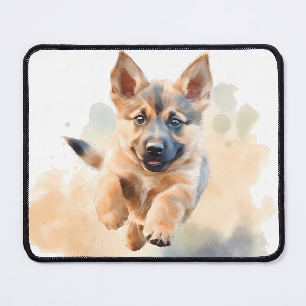 Item preview, German Shepherd Puppy-Watercolor designed and sold by Jdelgado813.