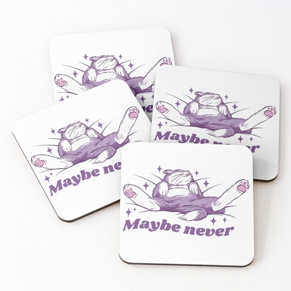 Item preview, Maybe Never Lazy Cat designed and sold by Trawes.