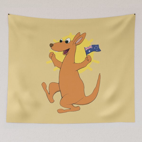 Item preview, Australia Pride Love - Australian Animals Happy Kangaroo designed and sold by ViewerEqualsPhoton.
