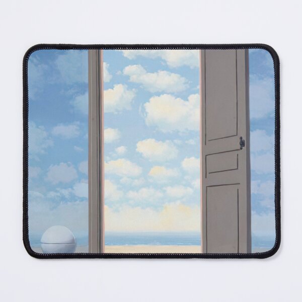 Item preview, rené magritte Merging Lightness and Symbolism art and gift for sales designed and sold by EditorArt.