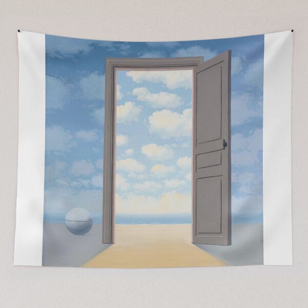 Item preview, rené magritte Merging Lightness and Symbolism art and gift for sales designed and sold by EditorArt.