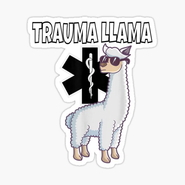Item preview, Funny Trauma Llama EMT  Medic EMS Gift  designed and sold by MarikaUlrikeq.