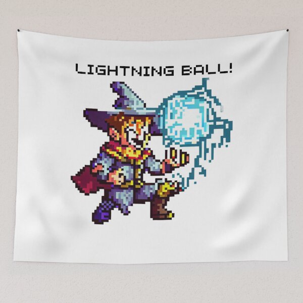 Item preview, Electric mage pixel art designed and sold by PexelBoi.