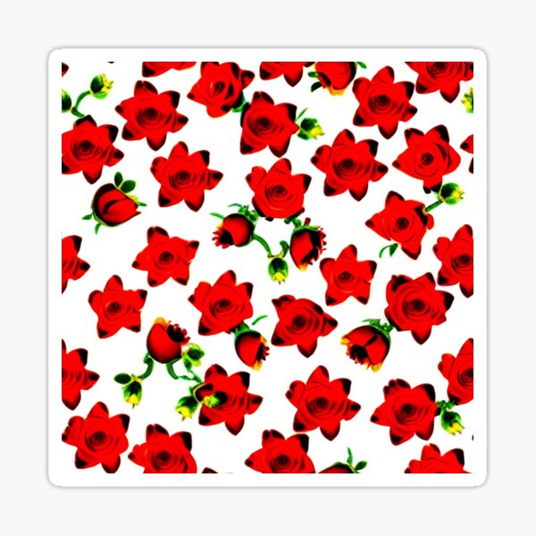 Item preview, Pattern Red Rose Fabric designed and sold by artbibun.