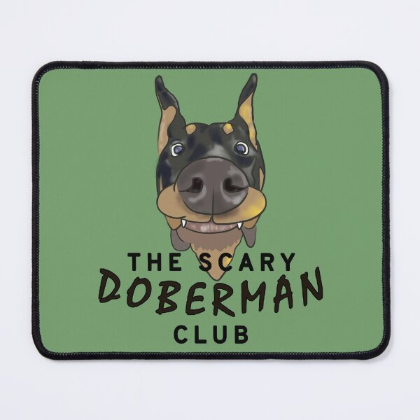 Item preview, Scary Doberman Club Drawing II - Funny Dogs designed and sold by ViewerEqualsPhoton.