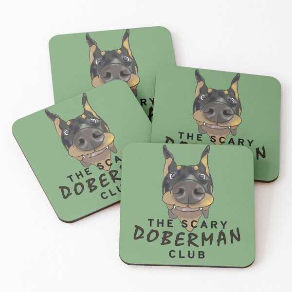 Item preview, Scary Doberman Club Drawing II - Funny Dogs designed and sold by ViewerEqualsPhoton.
