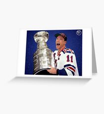 Mark Messier New York Rangers Greeting Card