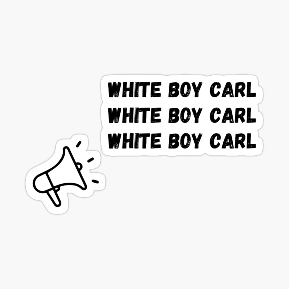 White Boy Carl V2 | Sticker