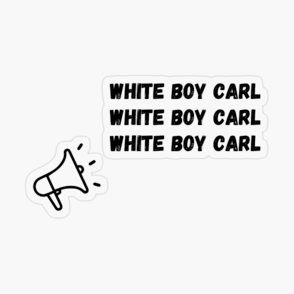 White Boy Carl V2 | Sticker