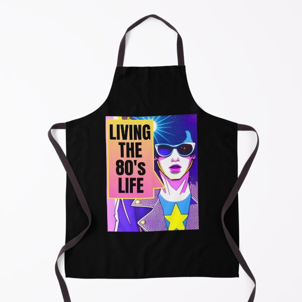 Item preview, Retro Anime Rockstar Vibrant Neon "Living the 80's Life" designed and sold by Celebration Printables.