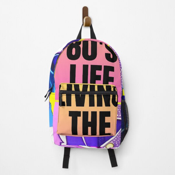 Item preview, Retro Anime Rockstar Vibrant Neon "Living the 80's Life" designed and sold by Celebration Printables.