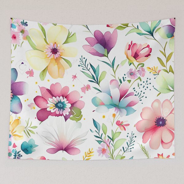 Item preview, Blooming Dreamscape A Whimsical Journey in Watercolor designed and sold by hmadan.