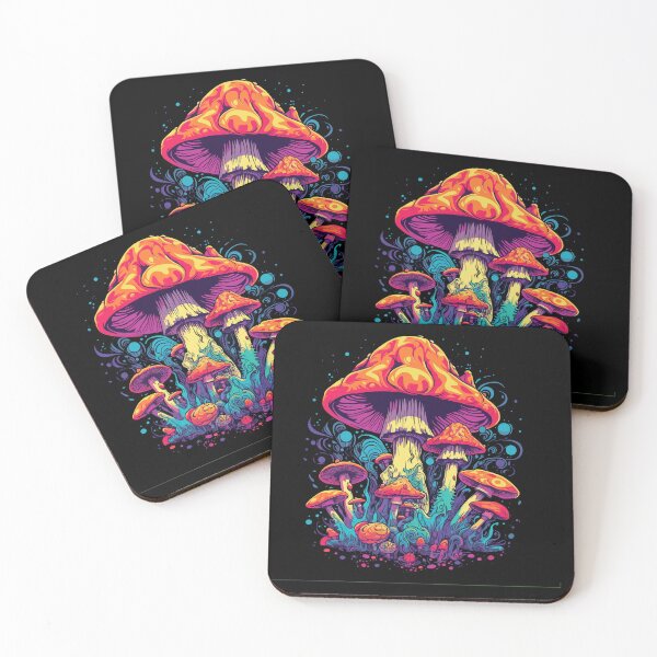 Item preview, Psychedelic Fungi Fantasia: Vibrant Mushroom Design Collection designed and sold by KaonDesign.