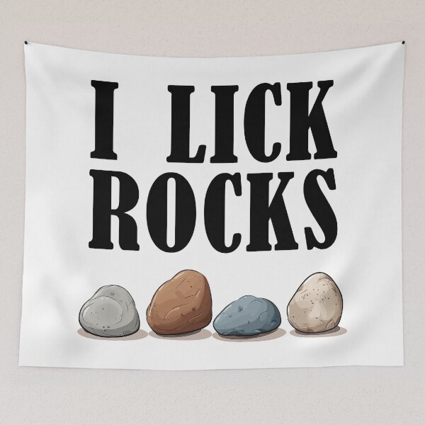 Item preview, I Lick Rocks T-Shirt - Funny Geology Enthusiast Design for Rock Collectors designed and sold by Lumalees.