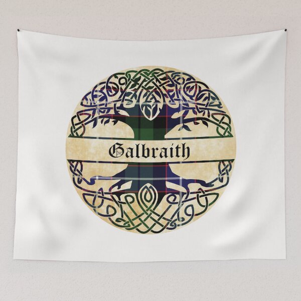 Item preview, Galbraith Tree of Life Clan Scottish Surname tartan designed and sold by BagTown Clans.