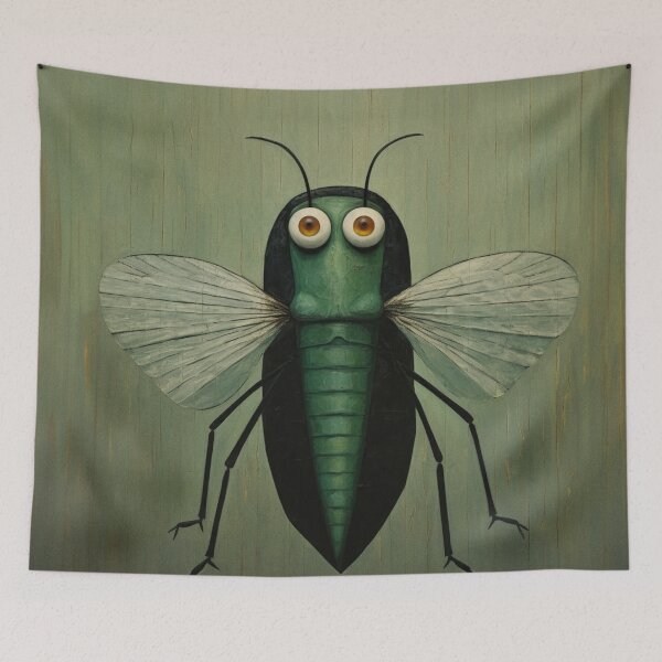 Item preview, Flying Green Bug Eyed Insect designed and sold by YoPedro.