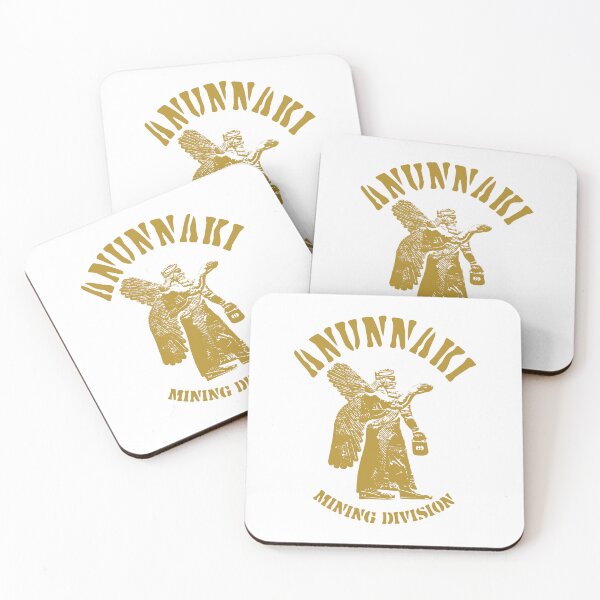 Item preview, ANUNNAKI. MINING DIVISION. GOLDISH/WHITE designed and sold by 5hertz.