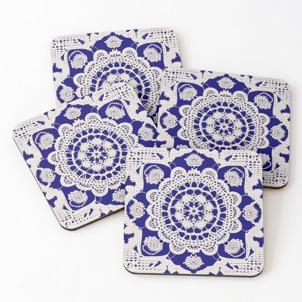 Item preview, Crochet on blue designed and sold by Roxburylane.