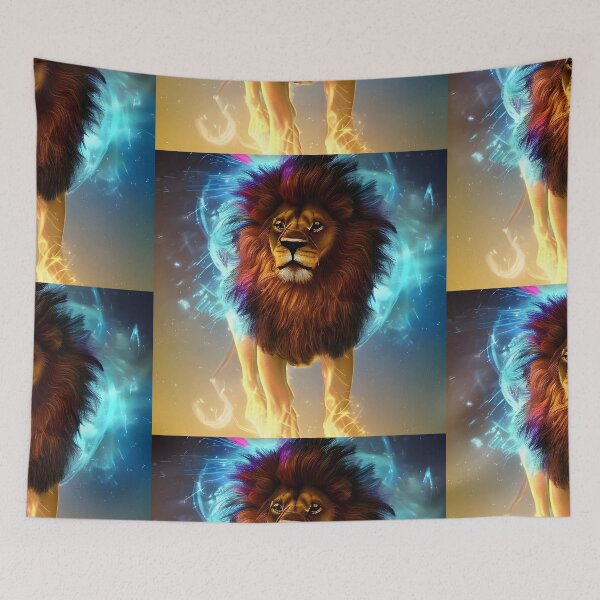 Item preview, Spirit Animal Mystical Lion Colorful Vibes designed and sold by RTMDCreative.