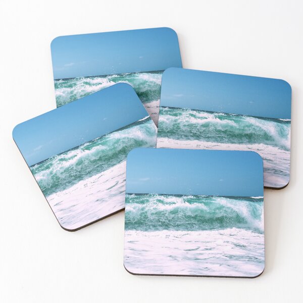 Item preview, Rough Ocean Blue Waves Green Sea designed and sold by mariahmoniquedesign.