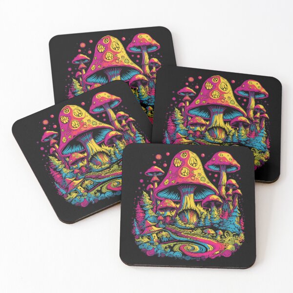 Item preview, Psychedelic Fungi Fantasia: Vibrant Mushroom Design Collection designed and sold by KaonDesign.