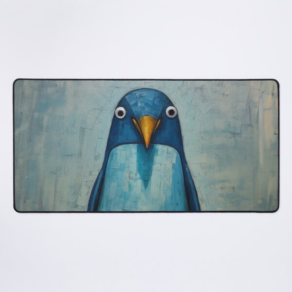 Item preview, Penguin Portrait In Blue designed and sold by YoPedro.