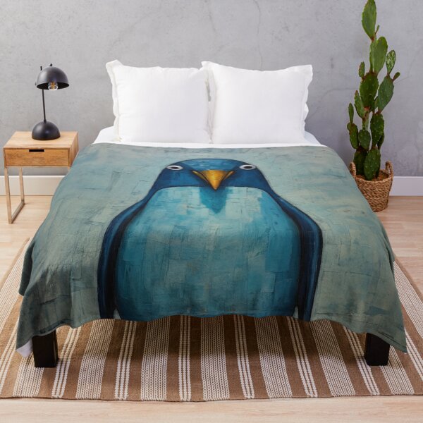 Item preview, Penguin Portrait In Blue designed and sold by YoPedro.