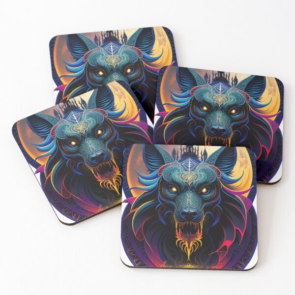 Item preview, Mystic Wolf Full Moon A3 designed and sold by WalaceCamargo.