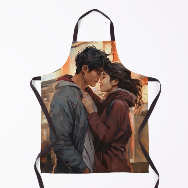 Item preview, Romantic Encounter in Seoul's Bustling Street: Korean Drama Inspired Art with Expressions of Surprise and Romance. designed and sold by InsaneLEDP.