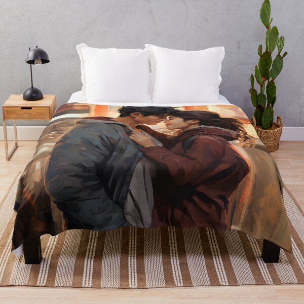 Item preview, Romantic Encounter in Seoul's Bustling Street: Korean Drama Inspired Art with Expressions of Surprise and Romance. designed and sold by InsaneLEDP.
