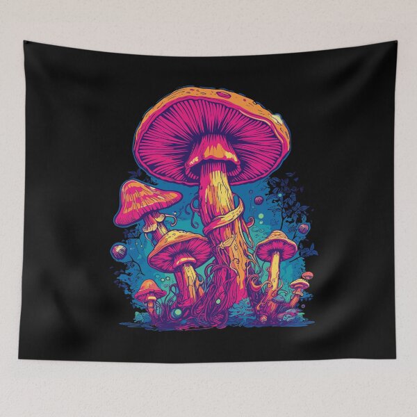 Item preview, Psychedelic Fungi Fantasia: Vibrant Mushroom Design Collection designed and sold by KaonDesign.