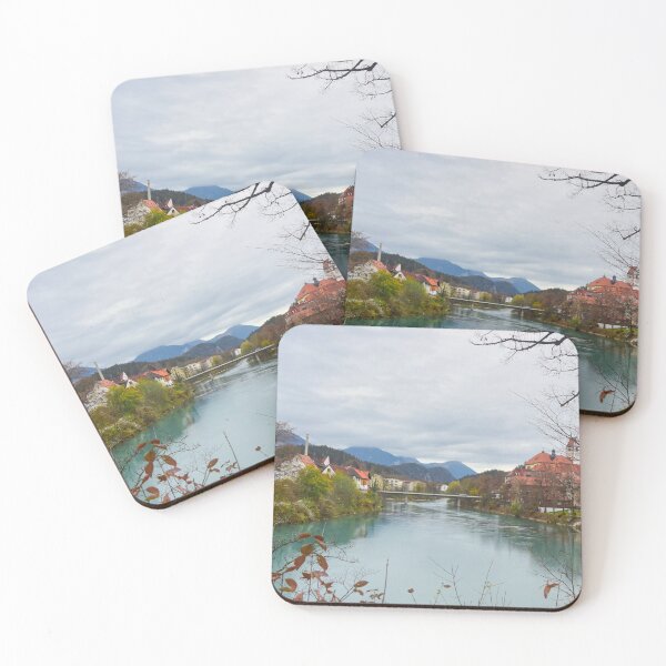 Item preview, River Lech and Füssen in autumn designed and sold by The Wolfness Photography.