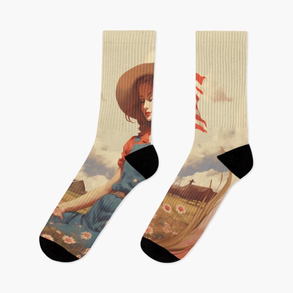 Item preview, America American Country Girl 4th of July Independence Day  designed and sold by BrandonArtWorld.