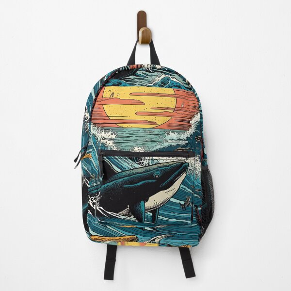 Item preview, Ocean scene with whale designed and sold by ZombiOctopi.