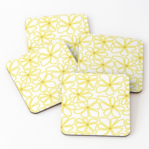 Item preview, Garabatos modernos de margaritas, flores mod simples, estampado de margaritas designed and sold by Morrisseyfabric.