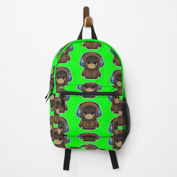 Item preview, Cute little serious Gorilla with headphones designed and sold by Alpataco.