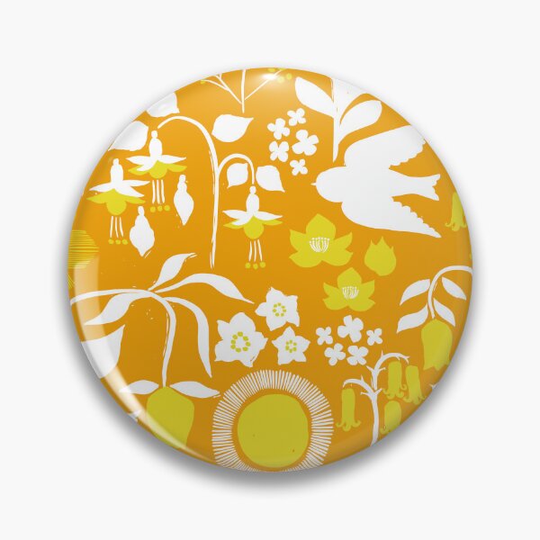 Item preview, Under the Sun {Marigold} Birds and Flowers - large designed and sold by Cecilia Mok.