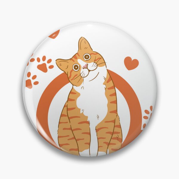 Cute Cat Soft Button Pins Sad and Cool Meme Pack Printed Icon