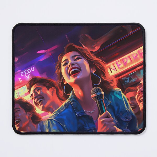 Item preview, Karaoke Times: Friends in an 80's Korean Bar Singing with Retro Style and Neon Lights designed and sold by InsaneLEDP.