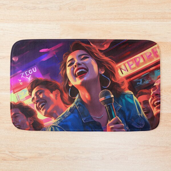 Item preview, Karaoke Times: Friends in an 80's Korean Bar Singing with Retro Style and Neon Lights designed and sold by InsaneLEDP.