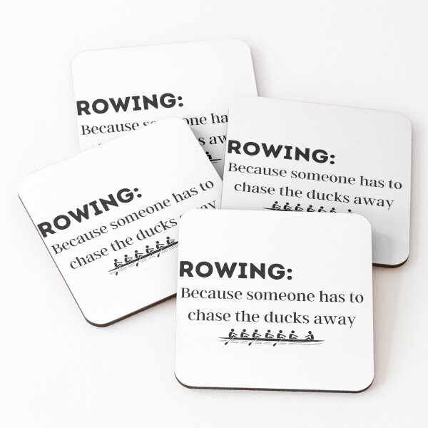 Item preview, Rowing: Because someone has to chase the ducks away designed and sold by ThreadMummy.