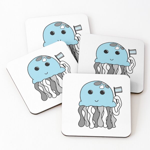 Item preview, Demiboy flag jellyfish designed and sold by bookwoof.