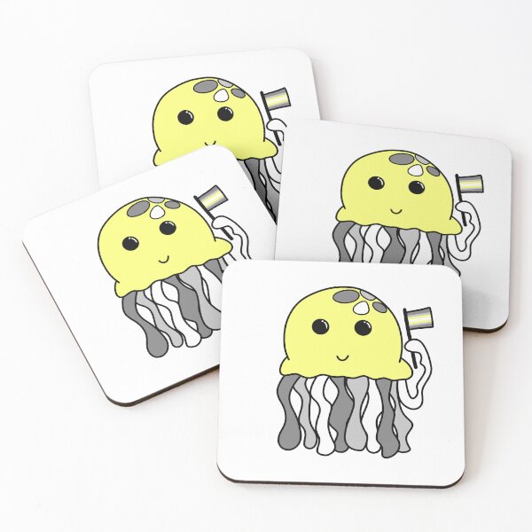 Item preview, Demigender flag jellyfish designed and sold by bookwoof.