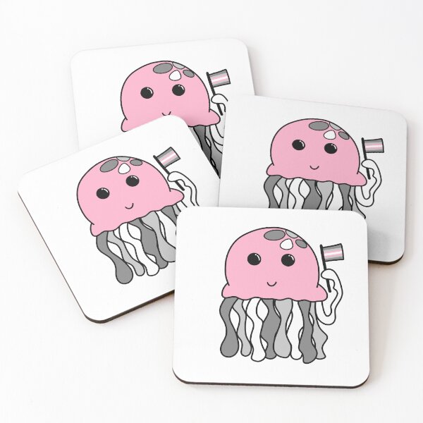 Item preview, Demigirl flag jellyfish designed and sold by bookwoof.