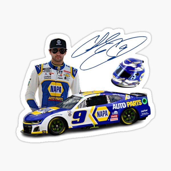 Chase Elliott NASCAR Autograph and Car  Sticker