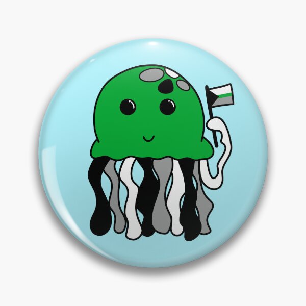 Artikelvorschau, Demiromantic flag jellyfish entworfen und verkauft von bookwoof.