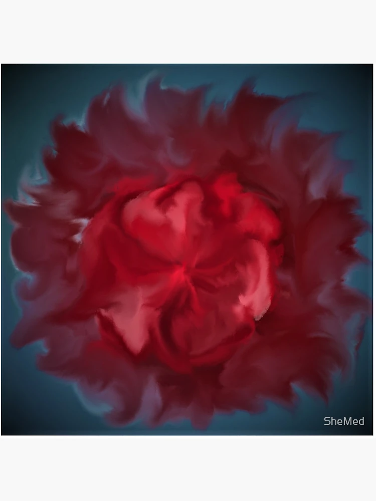 Thumbnail 5 of 5, Coasters (Set of 4), RED ROSE designed and sold by SheMed.