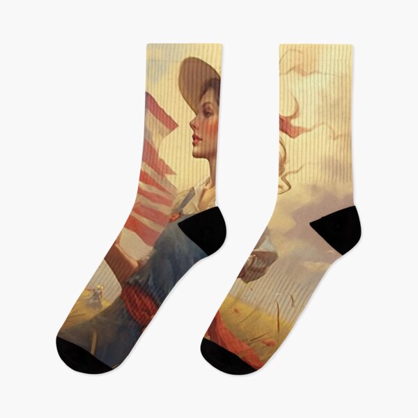 Item preview,  America American Country Girl 4th of July Independence Day  designed and sold by BrandonArtWorld.