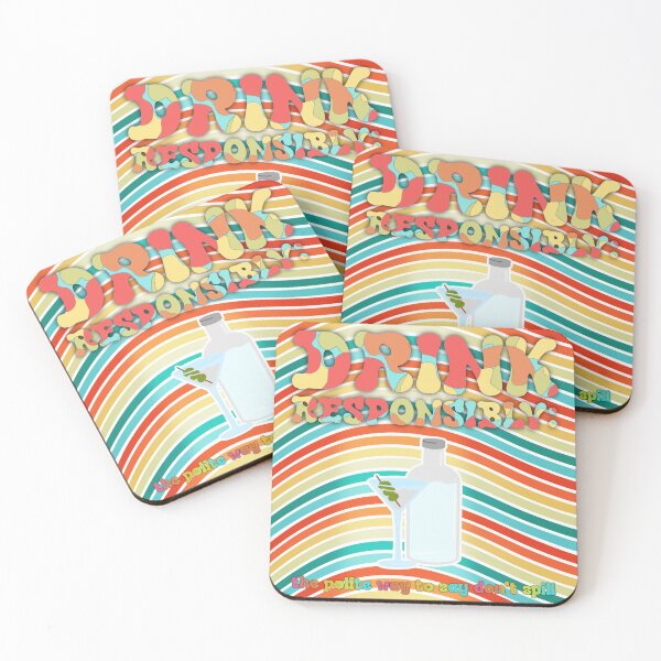 Item preview, Drink responsibly designed and sold by LuckyFrogDesign.